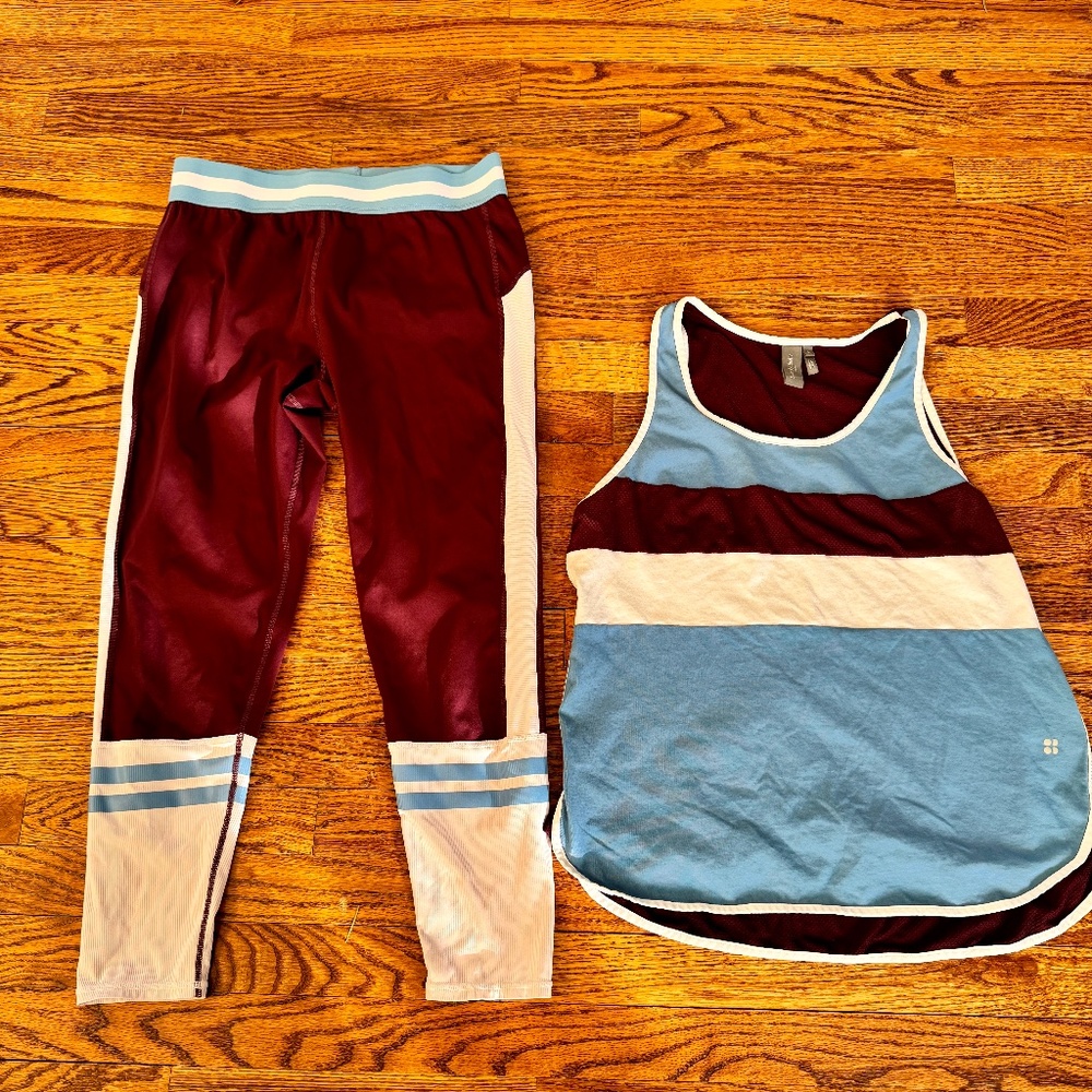 Sweaty Betty Rugby-inspired Workout Set